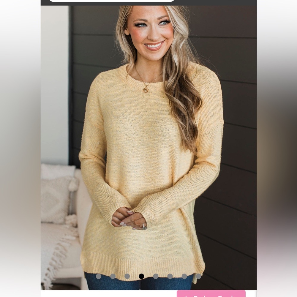 Yellow sweater NWT